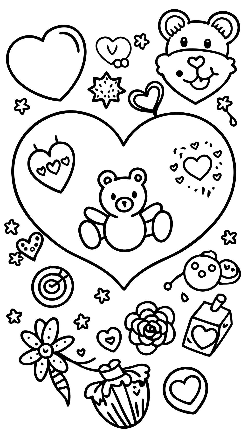 valentines coloring page printable